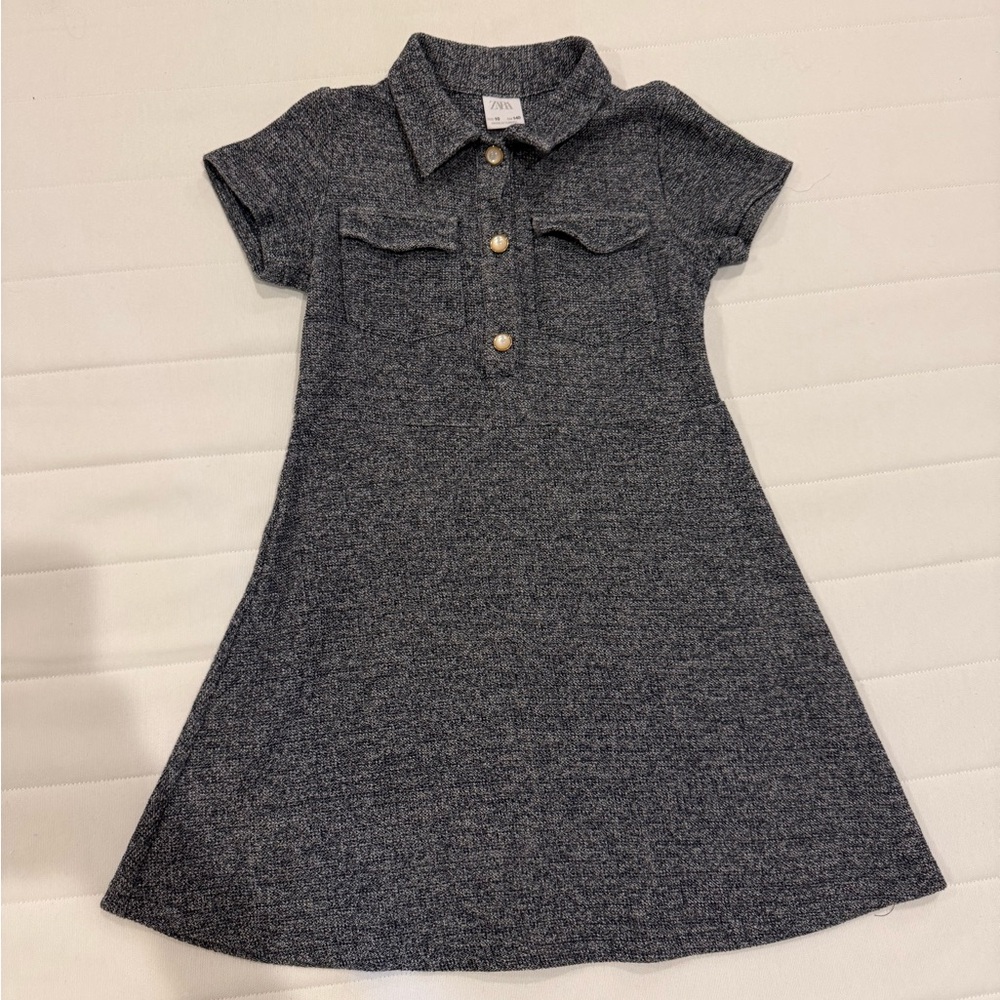 Zara Charcoal Kids Casual Dress